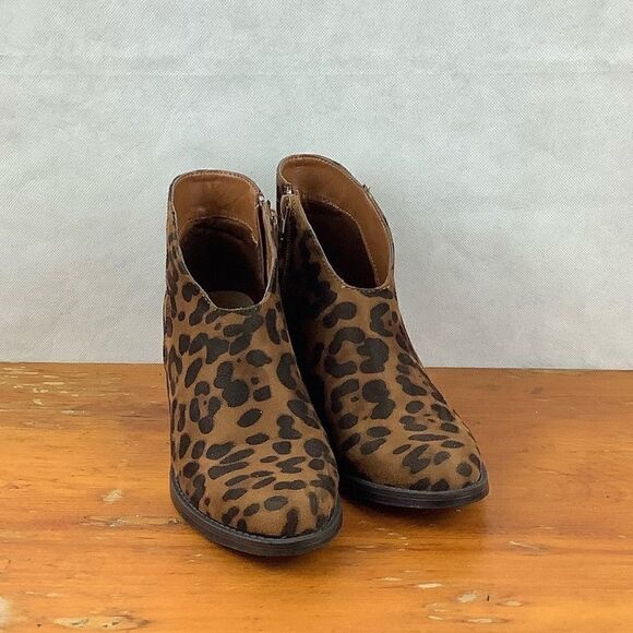 Sz 6 Pierre Dumas Cheetah Front V Ankle Bo… - Picture 1 of 7